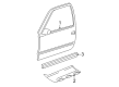 2003 Chevy Avalanche 2500 Door Moldings Diagram - 93440201