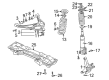 2003 Chevy Tracker Front Cross-Member Diagram - 91177632