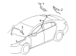 2015 Cadillac XTS Antenna Base Diagram - 20972286