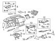 GMC Dash Panel Vent Portion Covers Diagram - 20893949