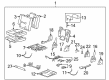 2014 GMC Yukon XL 1500 Seat Cushion Pad Diagram - 22771059