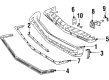 1985 Oldsmobile Calais Bumper Diagram - 22535657