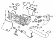 2019 Cadillac XT4 Center Console Diagram - 84659050