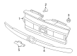 2003 Chevy Trailblazer EXT Emblem Diagram - 12335901