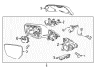 2017 Chevy Impala Mirror Cover Diagram - 22997385