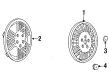 1990 Pontiac Grand Am Wheel Cover Diagram - 22535752