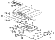 GMC Sierra 3500 HD Hood Latch Diagram - 84805446