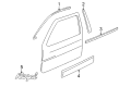 2001 Buick Regal Door Moldings Diagram - 10265342