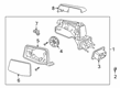 Chevy Silverado 1500 LTD Side View Mirrors Diagram - 84309703