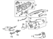 2010 Pontiac G6 Dash Panel Vent Portion Covers Diagram - 20780870