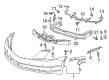 2015 Cadillac ELR Bumper Diagram - 22938373