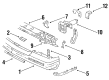 Oldsmobile Cutlass Ciera Bumper Diagram - 12397643