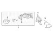 1995 Chevy Camaro Mirror Cover Diagram - 12528880