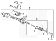 Chevy Corvette Rack and Pinion Boot Diagram - 22913284