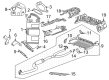 2021 GMC Sierra 1500 Muffler Hanger Straps Diagram - 12701564