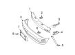 1997 Oldsmobile Bravada Bumper Diagram - 12385773