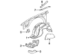 1991 Buick Commercial Chassis Fender Splash Shield Diagram - 10109524