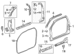 2020 GMC Canyon Weather Strip Diagram - 23359101