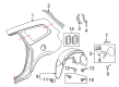 Buick Enclave Fender Splash Shield Diagram - 22782466