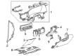 GMC Dash Panel Vent Portion Covers Diagram - 84312139