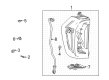 2022 GMC Yukon XL Tail Light Diagram - 85578924