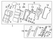 Cadillac ATS Seat Cushion Pad Diagram - 22783980