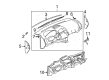 Saturn Dash Panel Vent Portion Covers Diagram - 15248412