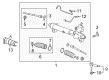 2009 Pontiac Torrent Tie Rod Diagram - 19149839