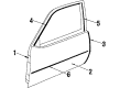 1987 Oldsmobile Firenza Door Moldings Diagram - 20178737