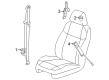 Hummer H3T Seat Belt Diagram - 19209039