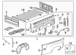 2011 Chevy Silverado 3500 HD Bed Mounting Hardware Diagram - 15034696