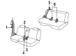 1998 Pontiac Bonneville Seat Belt Diagram - 12532043