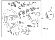 2022 Chevy Silverado 3500 HD Steering Wheel Diagram - 84858684