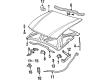 1999 Buick LeSabre Hood Latch Diagram - 25625418