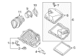 Buick Lucerne Air Filter Box Diagram - 25786491