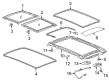 2018 GMC Terrain Weather Strip Diagram - 84187590