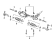 Cadillac CTS Tie Rod Diagram - 22888552