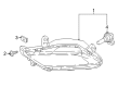 Buick Regal TourX Fog Light Diagram - 39024269