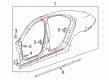 Chevy Malibu Limited Weather Strip Diagram - 25911895