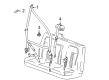 2009 Chevy Express 1500 Seat Belt Diagram - 19181672