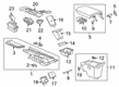 2022 Cadillac XT6 Cup Holder Diagram - 84306840