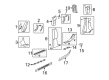 2006 Hummer H2 Door Moldings Diagram - 15137568