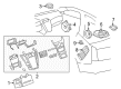 2010 Saturn Outlook Car Speakers Diagram - 15122573