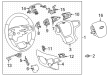 2024 Chevy Silverado 3500 HD Steering Wheel Diagram - 86544722