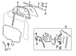 1998 Oldsmobile Cutlass Weather Strip Diagram - 22605165