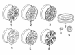 Buick Regal TourX Wheel Cover Diagram - 9597714