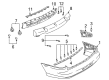 2001 Saturn LW300 Bumper Diagram - 22698429