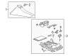 2019 Cadillac Escalade Cup Holder Diagram - 84225090