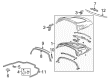 2009 Pontiac Solstice Weather Strip Diagram - 20834804