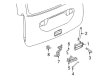 2002 Saturn Vue Tailgate Handle Diagram - 15789156